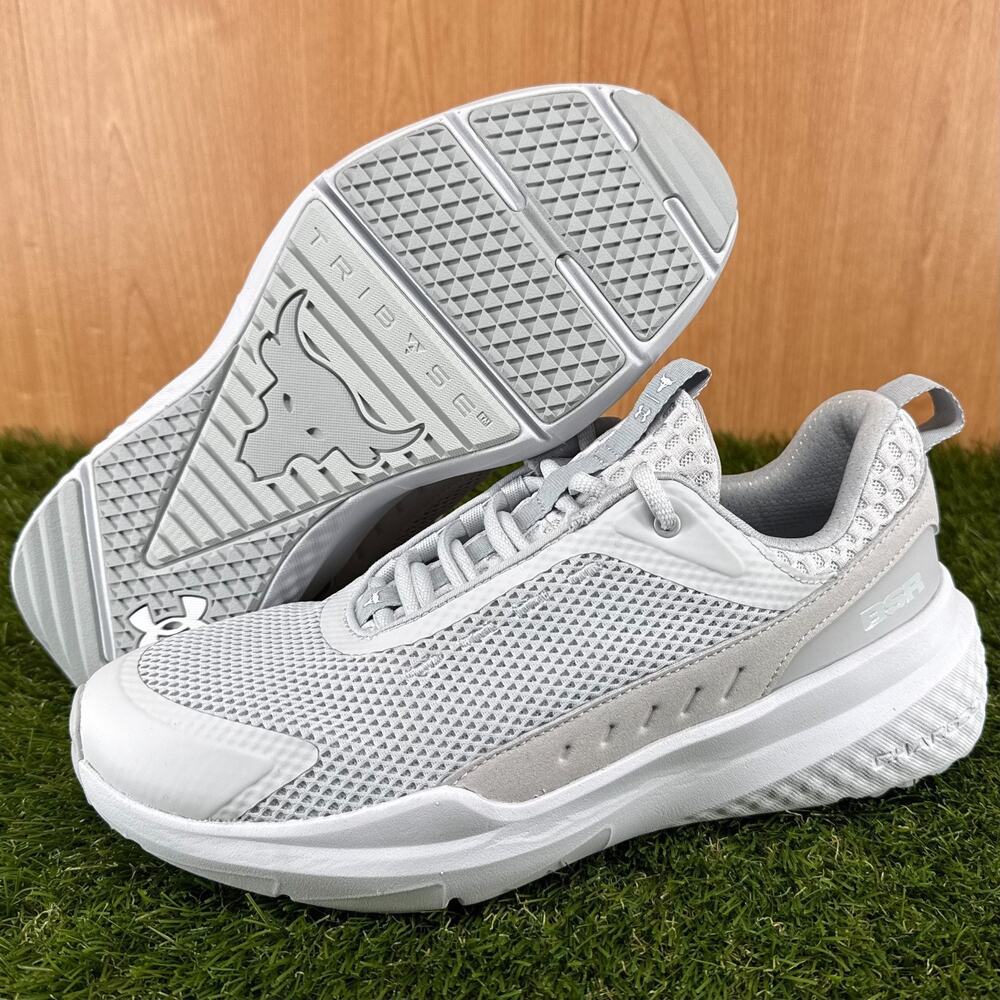 Under Armour Project Rock BSR 5 Halo Grey Training Shoes 3028296-014 Mens Sz 9.5